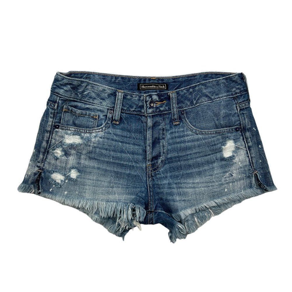 Abercrombie & Fitch Women's Distressed Jean Shorts‎